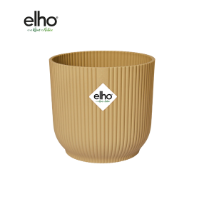 Elho Vibes Fold Round Pot geel - Ø14cm x Hoogte 13cm