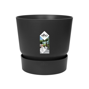 Elho Greenville Round Pot zwart - Ø14cm x Hoogte 13cm